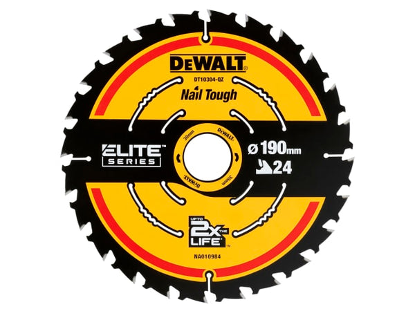 Dewalt DEWDT10304QZ ELITE™ Series Framing Circular Saw Blade 190 x 30mm x 24T