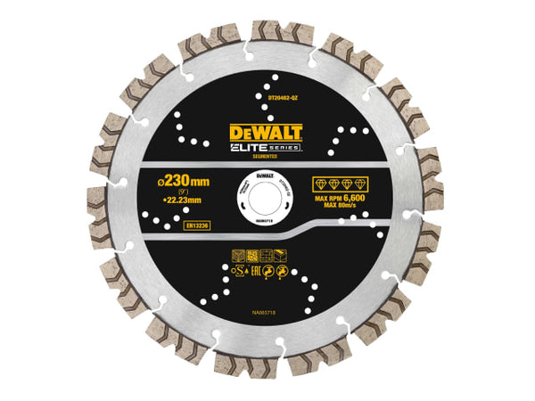 Dewalt ELITE SERIES™ All Purpose Diamond Segmented Wheel 230 x 22.2mm