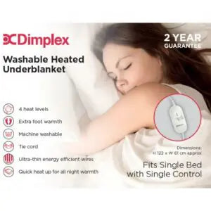 Dimplex Single Washable Heated Underblanket | DUB1001