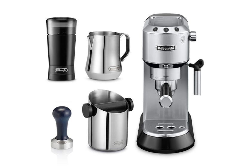 DeLonghi Dedica Style Barista Espresso Machine & Cappuccino Maker Metal | ECKG6820.M