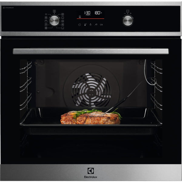 Electrolux 600 SteamBake 72L Built-In Multifunction Electric Single Oven - Stainless Steel | EOD6C46X2 - KeansClaremorris