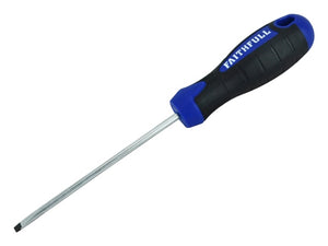 Soft Grip Screwdriver Parallel Slotted Tip 4.0 x 100mm