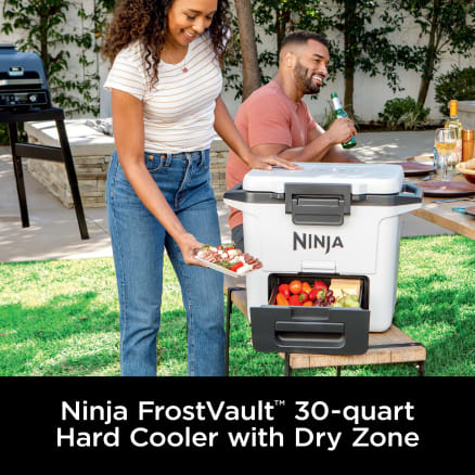 Ninja FrostVault 28L Hard Cooler with Dry Zone Cloud White FB131UKWH