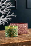 Load image into Gallery viewer, Belleek Festive Flora Double Wick Candle Christmas Fir
