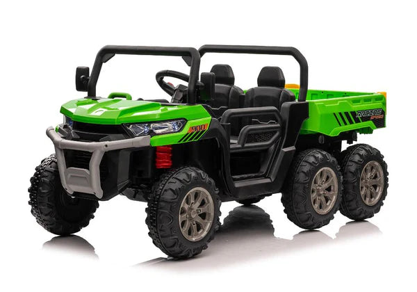 24v 6-Wheel Gator Two Seat Ride-On Electric Vehicle with Tipping Feature