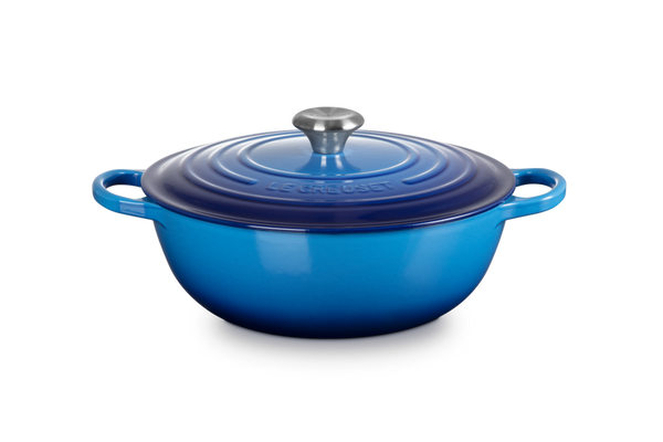 Le Creuset 28cm Signature Soup Pot Azure - KeansClaremorris