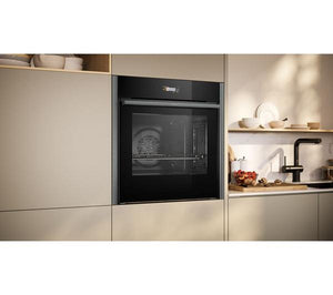 NEFF N70 Slide&Hide B54CR71G0B Electric Pyrolytic Smart Oven - Graphite