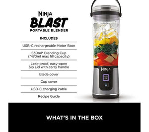 NINJA Blast BC151UKBK Cordless Blender - Black