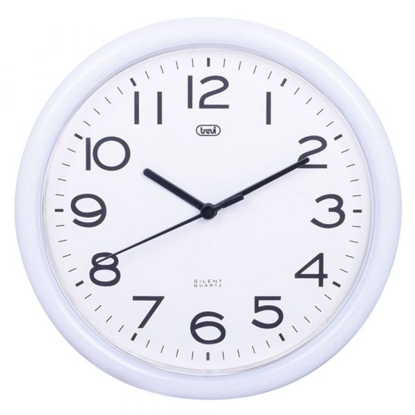 Trevi Wall Clock 25cm White - KeansClaremorris