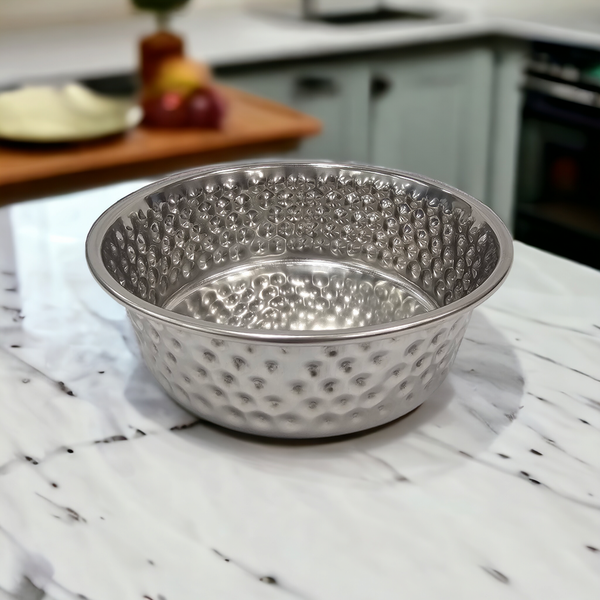 Embossed Silver Bowl | 1800ml