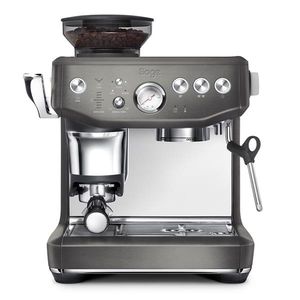 SAGE Barista Express Impress Bean to Cup Coffee Machine - Black Stainless Steel - KeansClaremorris