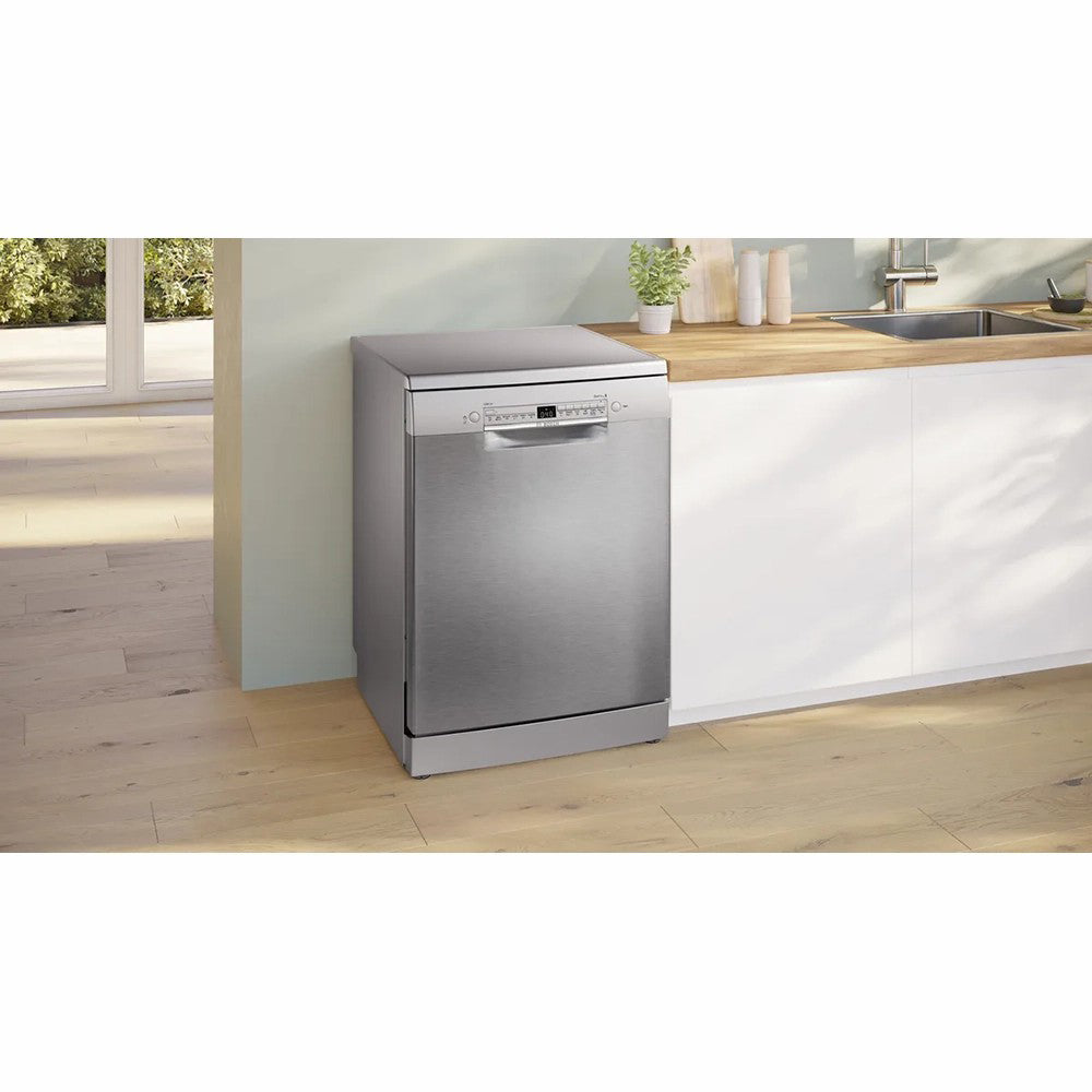 Bosch Series 2 60CM Freestanding Dishwasher - Silver Inox | SMS2HVI67G