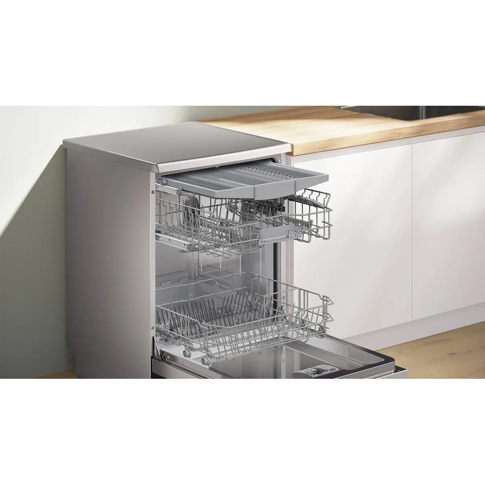 Bosch Series 2 60CM Freestanding Dishwasher - Silver Inox | SMS2HVI67G