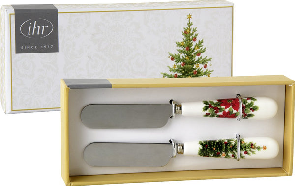 Classic Christmas Tree Gold 2 / Box Butter Knives