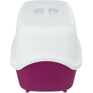 Vico Hooded Litter Tray - Berry