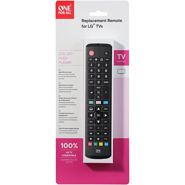 OneForAll LG Replacement TV Remote URC 4911 - KeansClaremorris
