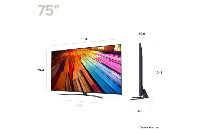 LG 75" UT81 UHD 4K Smart TV | 75UT81006LA.AEK