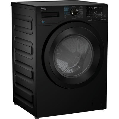 Beko 7kg Wash 4kg Dry Washer Dryer Black WDER7440421B