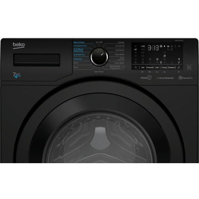 Beko 7kg Wash 4kg Dry Washer Dryer Black WDER7440421B