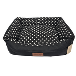 Load image into Gallery viewer, Coco Pet Bed | Black Dot | Large
