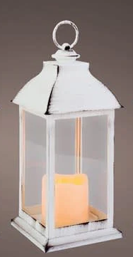 LED lantern plastic steady BO indoor 3 colors large