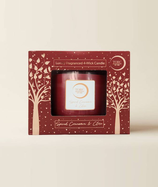 Torc Candles - Cinnamon Spice 4 Wick Luxury LARGE