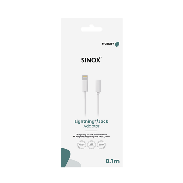 Sinox Sx Lightning - 3.5 Mm Adaptor White