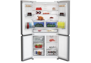 Blomberg KQD114VPX 90.8cm Dual Cooling American Style Fridge Freezer - Brushed Steel - KeansClaremorris