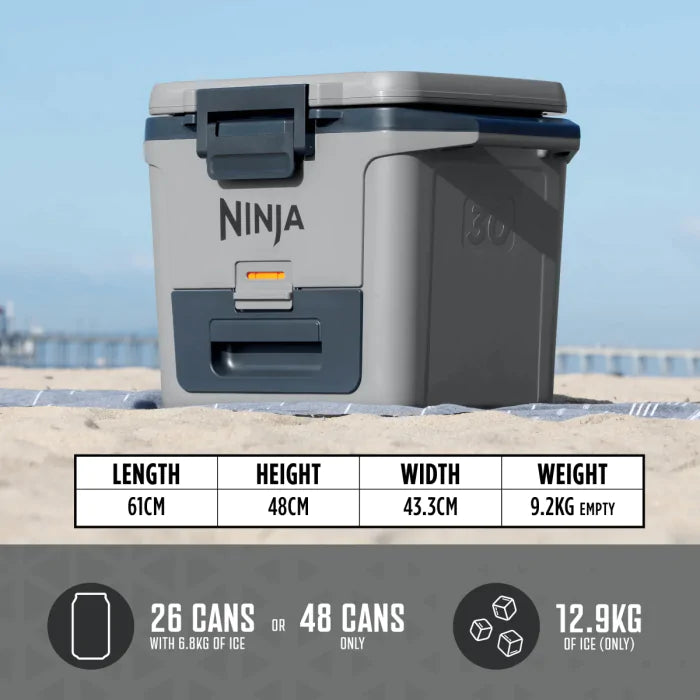 Ninja FrostVault 28L Hard Cooler with Dry Zone Slate Grey FB131UKGY