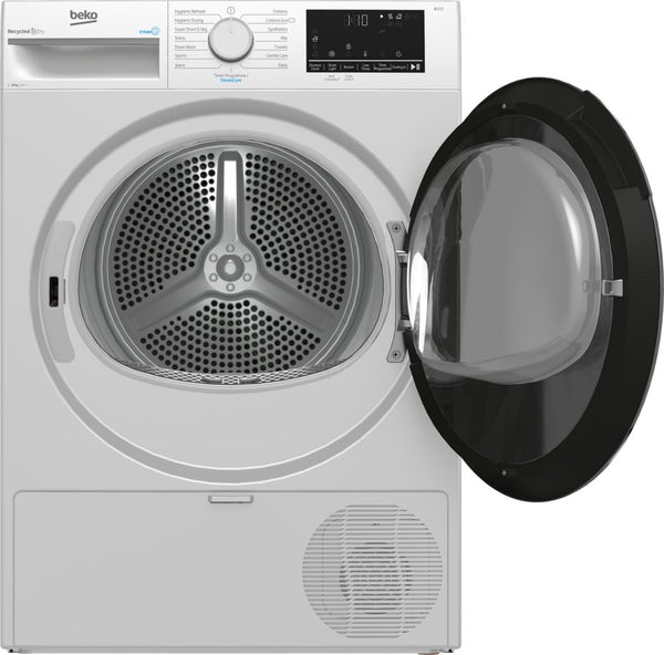 Beko Freestanding 8kg Tumble Dryer with SteamCure | B3T48231DW