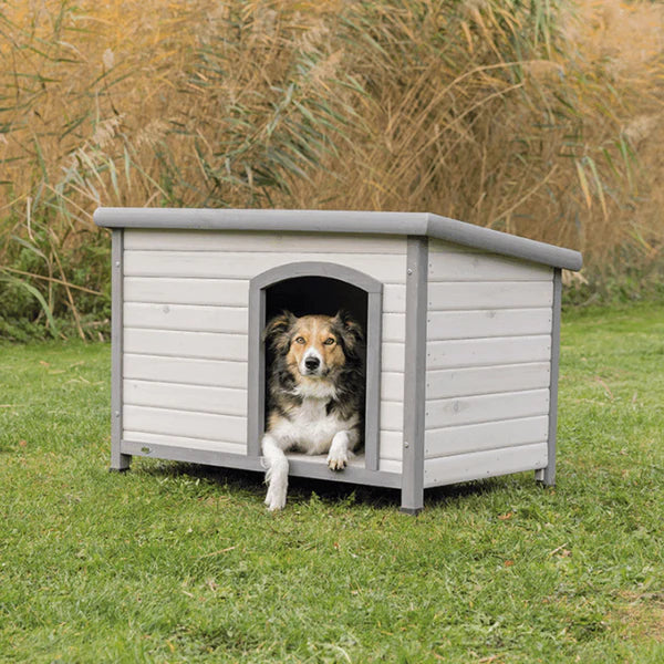 Trixie Classic Flat Roof Dog Kennel M-L Grey