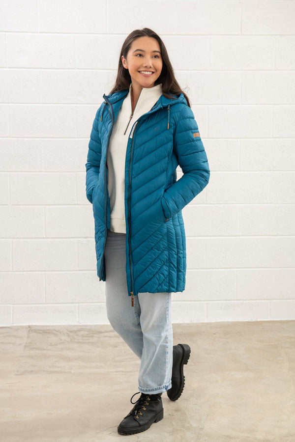 Laurel Ladies Coat - 20 -Teal