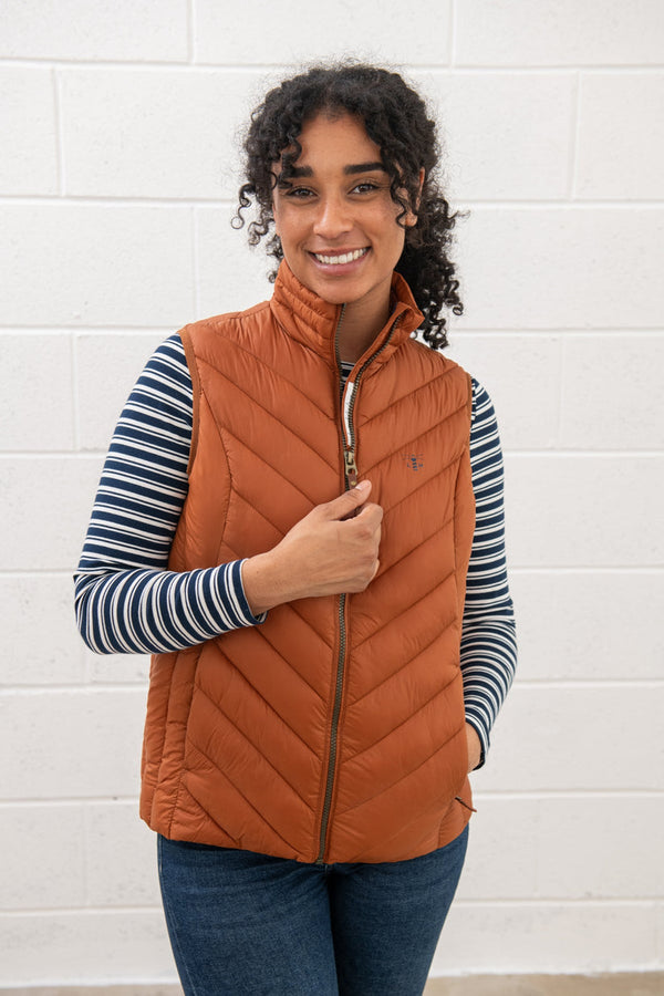 Laurel Ladies Gilet - 20 -Rust