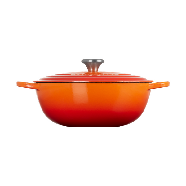 Le Creuset 28cm Signature Soup Pot Volcanic - KeansClaremorris