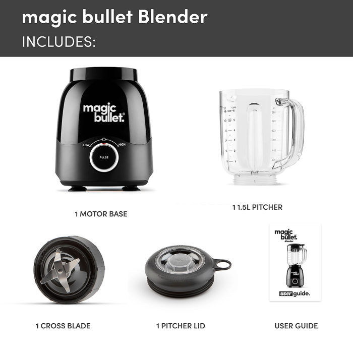 Nutribullet Magic Bullet Jug Blender 600W