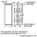 Load image into Gallery viewer, Bosch KIN85NFE0G Series 2 Built-in fridge-freezer 50/50 with flat hinge
