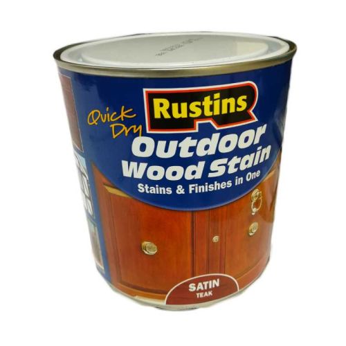 Rustins Woodstain Teak Satin 1ltr - KeansClaremorris