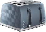 Load image into Gallery viewer, Russell Hobbs Honeycomb 4 Slice Grey Toaster | 26073
