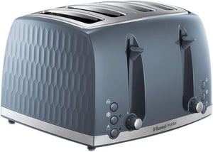 Russell Hobbs Honeycomb 4 Slice Grey Toaster | 26073