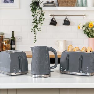 Russell Hobbs Honeycomb 4 Slice Grey Toaster | 26073