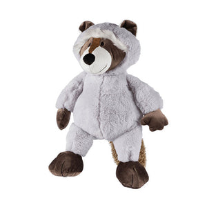 Racoon Plush Dog Toy