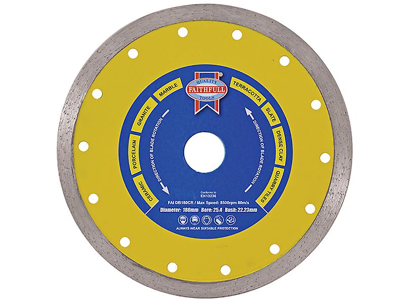 Diamond Tile Blade Continuous Rim 115 x 22.2mm - KeansClaremorris