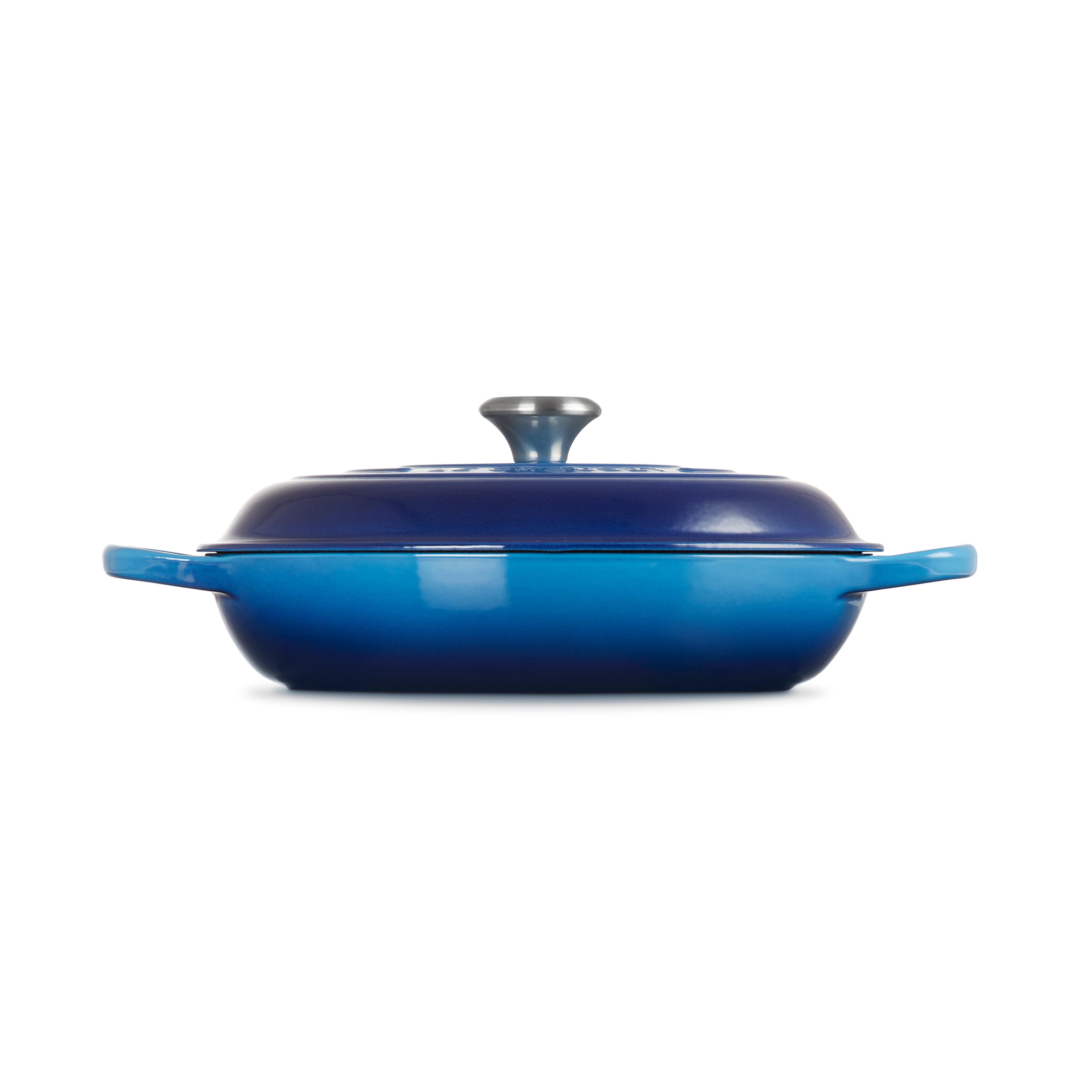 Le Creuset Signature Cast Iron Shallow Casserole 30cm Azure - KeansClaremorris