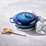 Load image into Gallery viewer, Le Creuset Signature Cast Iron Shallow Casserole 30cm Azure - KeansClaremorris
