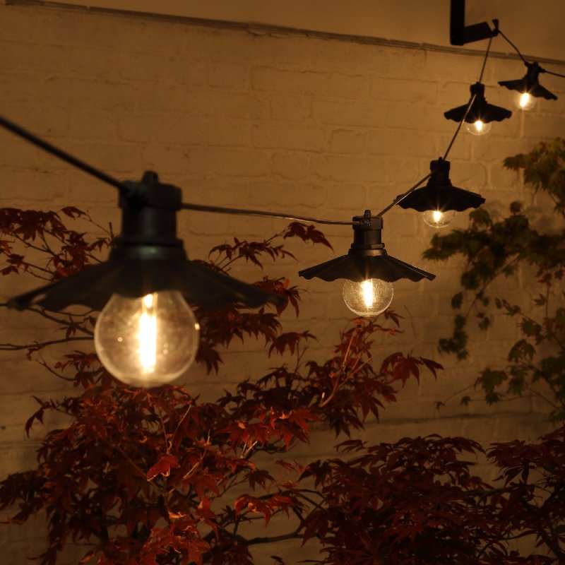 6 LED Lights with Scalloped Saucer With Bulb Festoon | Connectable - KeansClaremorris