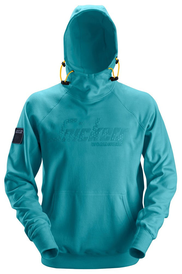 Snickers Logo 2881 Snickers Aqua Large Hoodie - KeansClaremorris