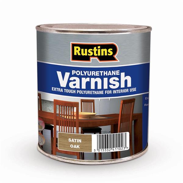 Rustins Satin Varnish Oak 1ltr - KeansClaremorris