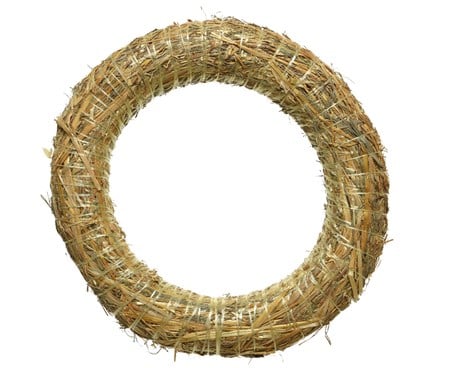 Wreath Straw  Dia50-H7.5cm - KeansClaremorris