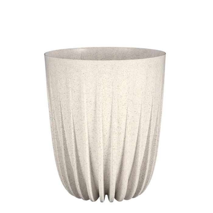 Lungo pot round off white FSC Mix - h30xd25cm - KeansClaremorris