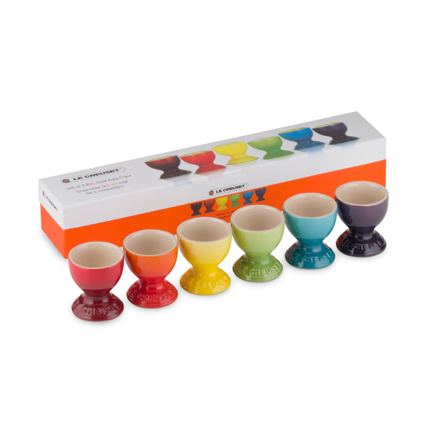 Le Creuset Rainbow Set of 6 Egg Cups - KeansClaremorris